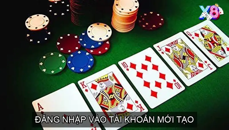 Đăng nhập vào tài khoản mới tạo