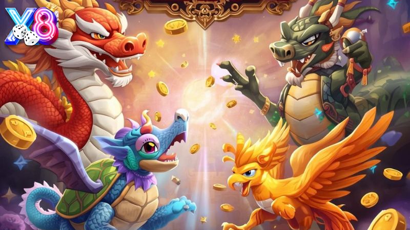 Kho Báu Tứ Linh X8 đặc biệt nổi bật với hệ thống phần thưởng đa dạng